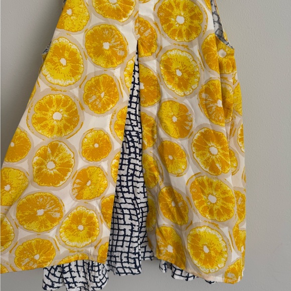 Anthropologie Porridge Lemon Print Layered Look Tank - Picture 7 of 10